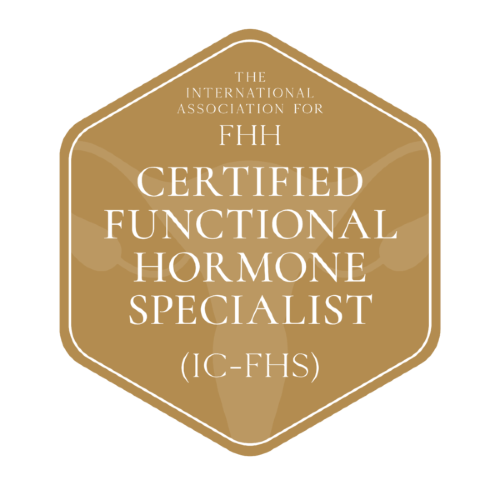 IAFHH Certified Functional Hormone Specialist (IC-FHS) badge